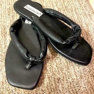 Black Flip Flops